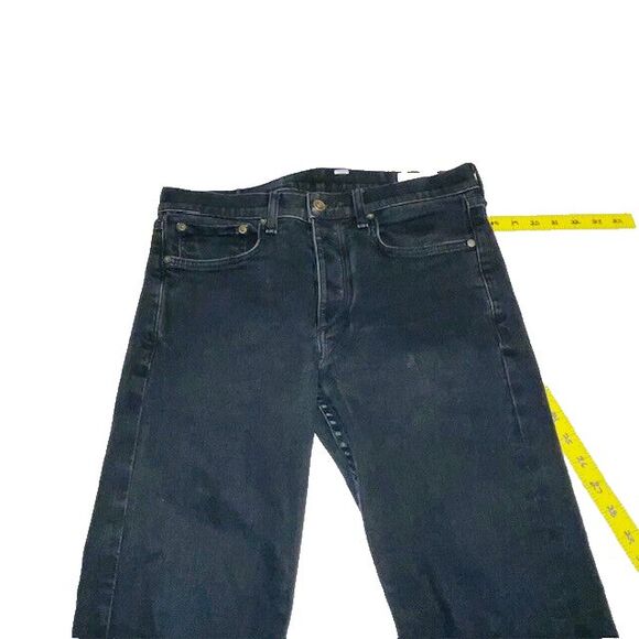 Rag & Bone Jeans Mens Black Fit 1 Extra Slim Straight Preppy Premium Denim 32x30 - Picture 11 of 16